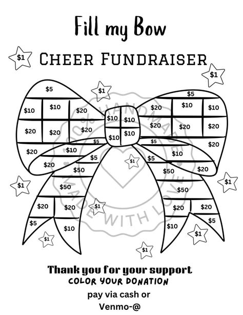 Fill My Bow Fundraiser Free Printable