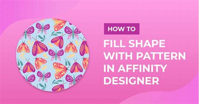 Fill Shape With Pattern Affinity Designer