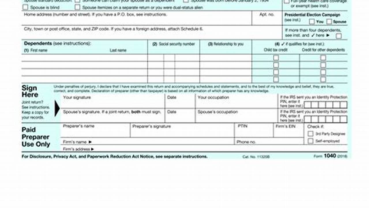 Fillable Form 1 For 2024