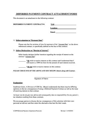 Film Deferred Payment Contract Template
