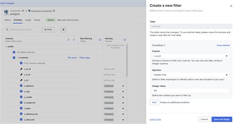 Filtering and Loading the Material