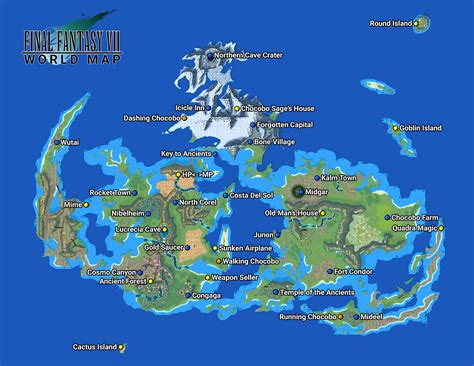 Final Fantasy 7 World Map