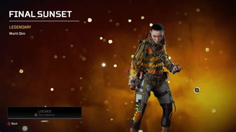 Embrace Your Inner Warrior with Final Sunset Wraith Skin – A Blaze of Courage and Strength