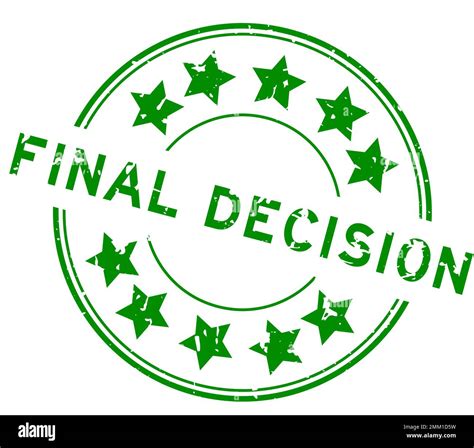 Final decision