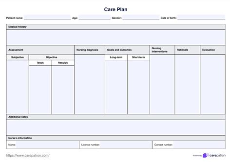 Finalizing the Care Plan