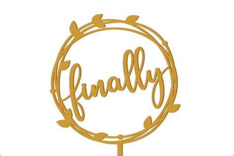 Download Finally Cake Topper Commercial Use Free PSD Mockups