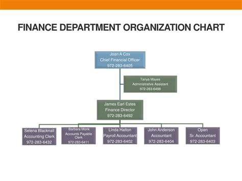 Finance Department Org Chart