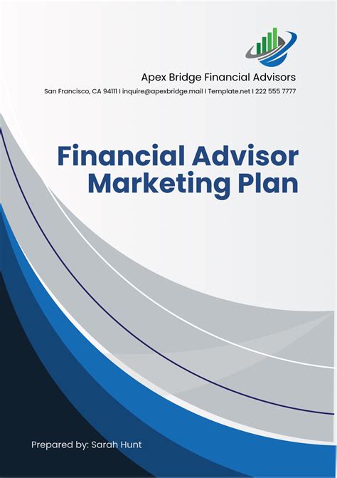 Financial Advisor Marketing Plan Template
