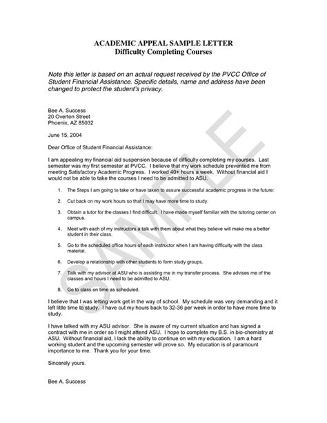 Sample Financial Aid Appeal Letter 7+ Free Documents Download in Word