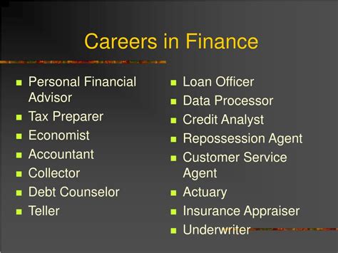 Financial Career Cluster
