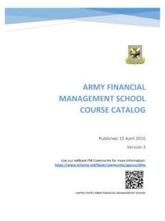 Financial Management School Us Army Course Catalog