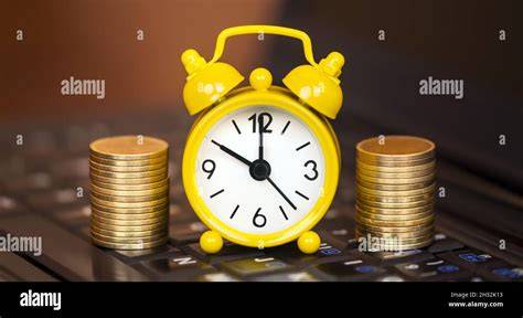 Financial Planning Clock and Money