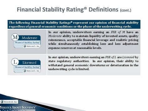 Financial Stability and Ratings