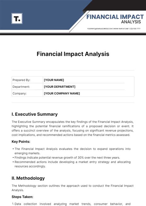 Financial impact