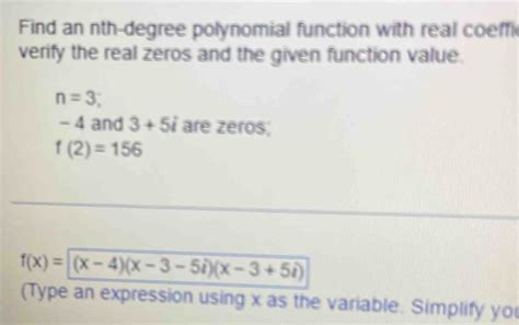 Discover the Easy Way to Find An Nth Degree Polynomial Function with Our Calculator Tool