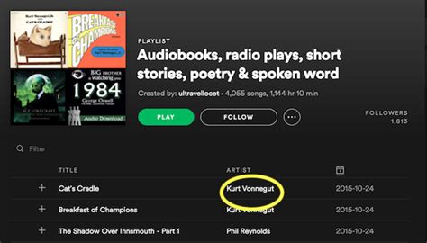 Find Audiobooks on Spotify