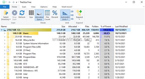 Find Largest Files On Windows 10 With TreeSize Free