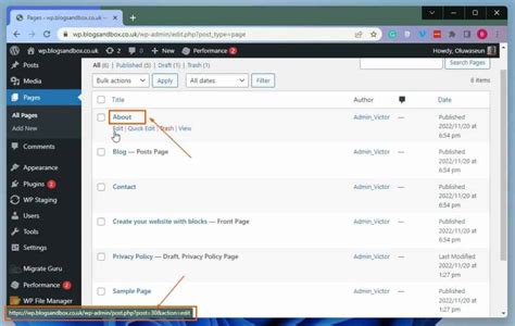 Find Page ID In WordPress Through WordPress Backend