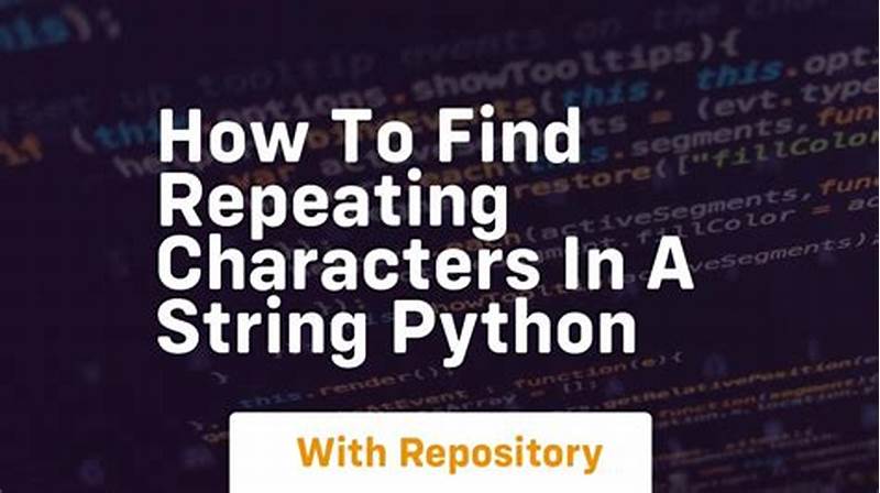 Find Repeating Pattern In String Python