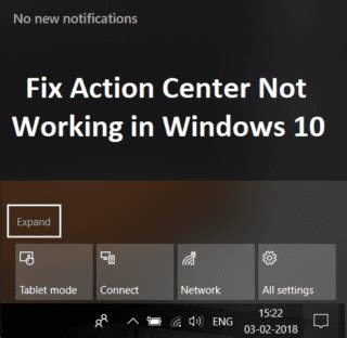 Find Solution to Notifications and Action Center Not Working on Windows 10
