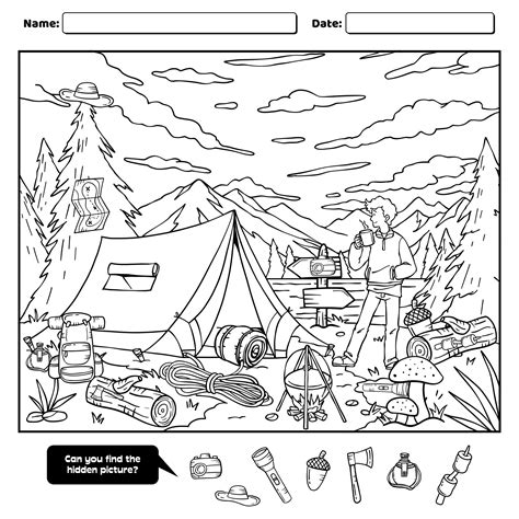 Find The Hidden Objects Printables