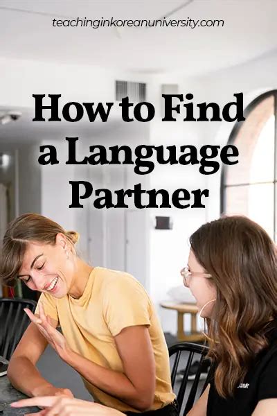 Find a Language Partner or Tutor