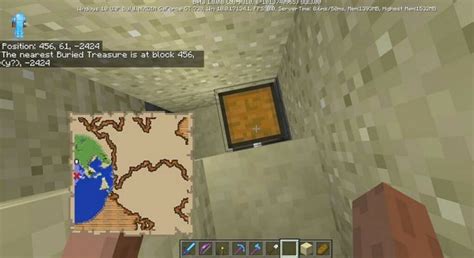 Find and Use Buried Treasure Map in Minecraft
