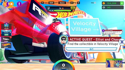 Find the Collectible in Velocity Village Hot Wheels Racing Roblox 
