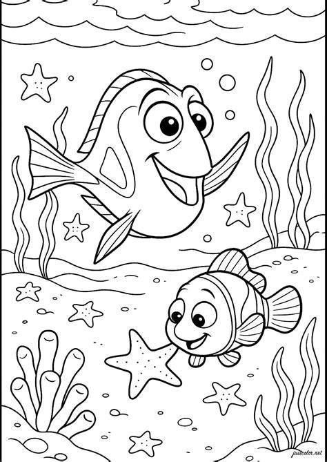 Finding Dory Coloring Pages