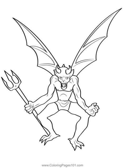 Finding Free Printable Devil Colouring Pages