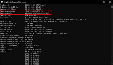 Finding Motherboard On PC/Laptop Using Command Prompt