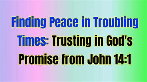 Finding Peace in the Promise