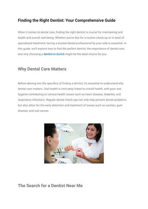 Finding The Right Dentist