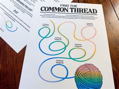 Finding Your Common Thread