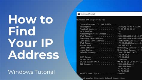 Finding Your IP on Windows
