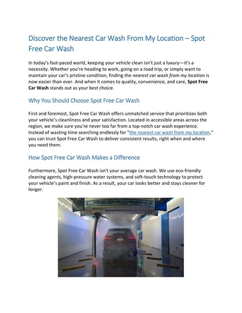 Finding Your Nearest Orange Car Wash