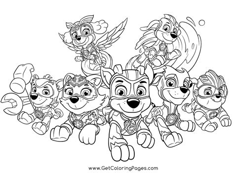 Finding Your Perfect Mighty Pups Coloring Page
