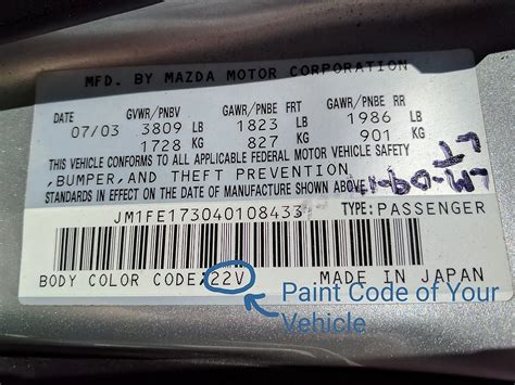 Finding Your Vehicles Exact Paint Code Crucial Step