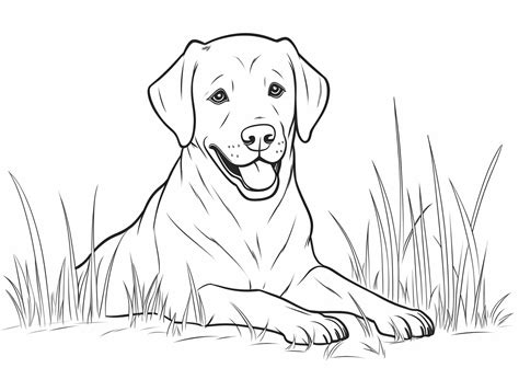 Finding and Downloading High-Quality Labrador Coloring Pages