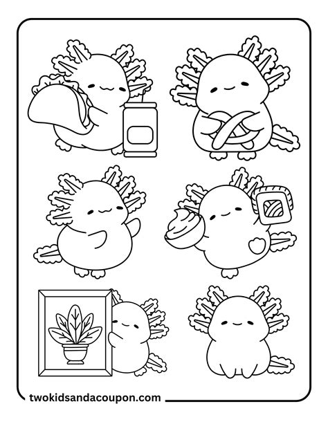 Finding the Best Cute Axolotl Coloring Pages