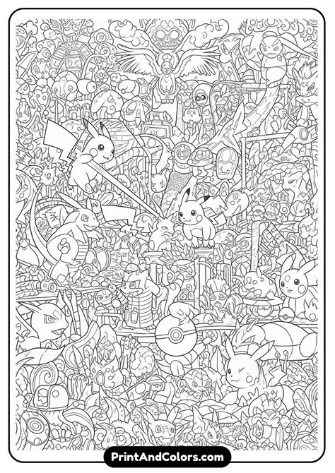 Finding the Best Detailed Pokemon Coloring Pages