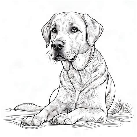 Finding the Best Free Printable Labrador Coloring Sheets