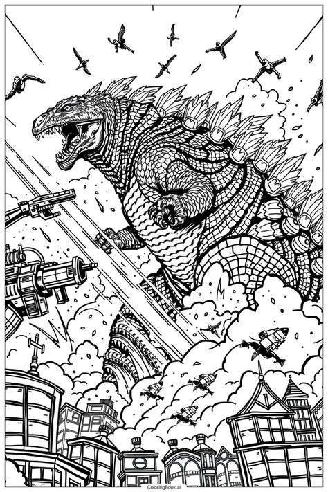 Finding the Best Godzilla Colouring In Pages