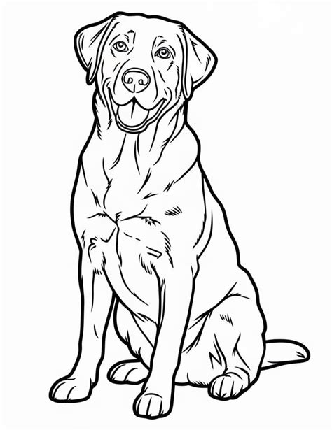 Finding the Best Realistic Labrador Coloring Pages Online