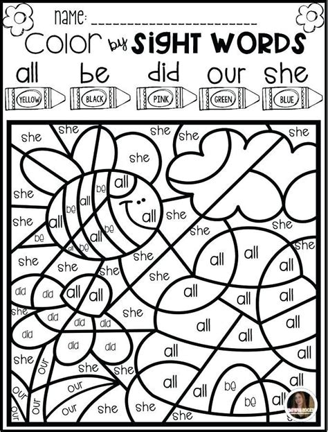 Finding the Best Sight Word Coloring Pages