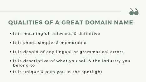 Finding the Perfect Domain Name
