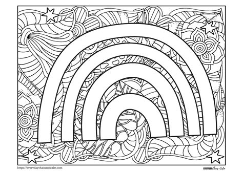Finding the Perfect Free Printable Rainbow Coloring Page Design