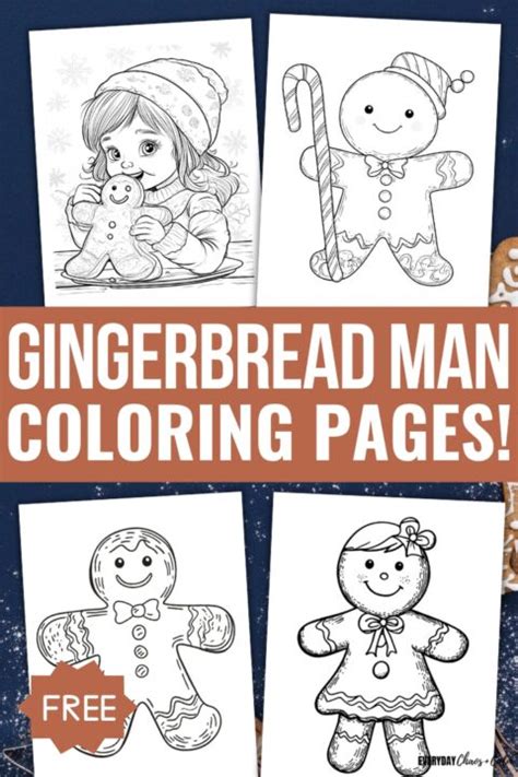Finding the Perfect Gingerbread Man Printable Coloring Pages