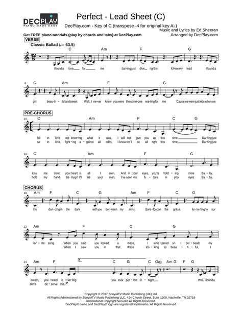 Finding the Perfect Lead Sheet