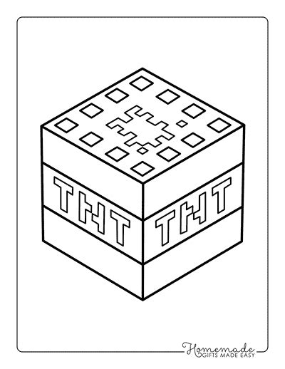 Finding the Perfect Tnt Minecraft Coloring Page